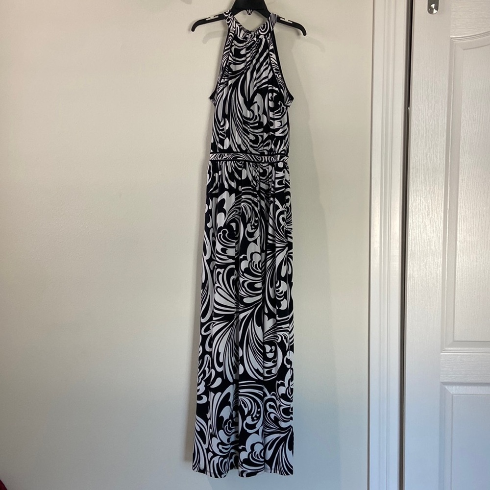 Micheal Kors paisley print halter maxi dress